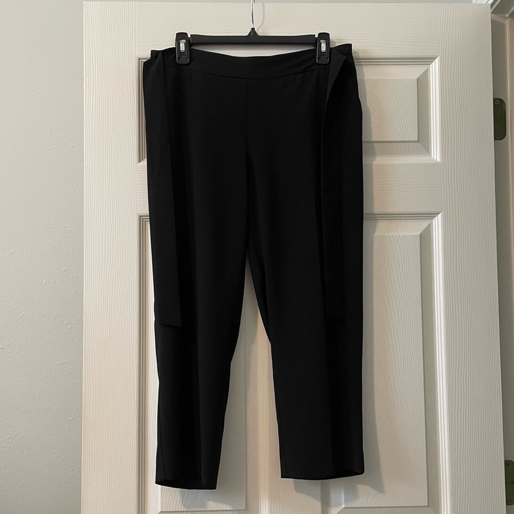 JCPenny - Worthington Women’s Trousers w Tie - Black - Like New